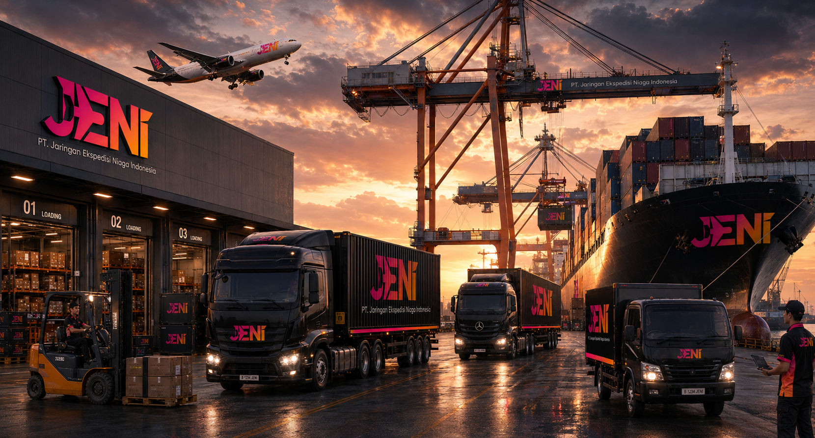 Visual proses scanning dan fulfillment JENI Group